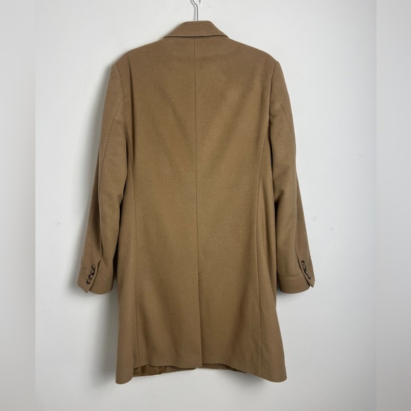 Lauren Ralph Lauren Men's 37/S Camel Italian Fabric Wool Cashmere Blend Overcoat - Picture 7 of 11